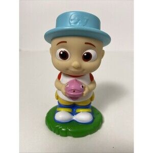 CoComelon 2020 Bath Squirters JJ Pink Fish Blue Hat Boy 4” Jazwares